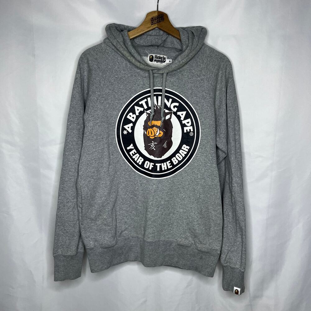 SS19 2019 A Bathing Ape BAPE Year of the Boar Hoodie in Grey M
